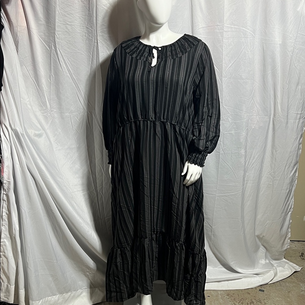 terra and sky peasant long sleeve maxi dress - Picture 8 of 8